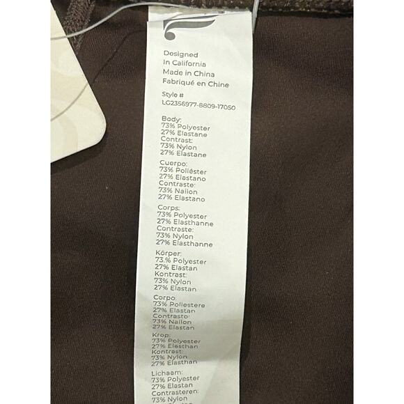 NWT Fabletics Anywhere Motion 360 High Waisted Legging in Cacao Shine size L - Picture 6 of 8